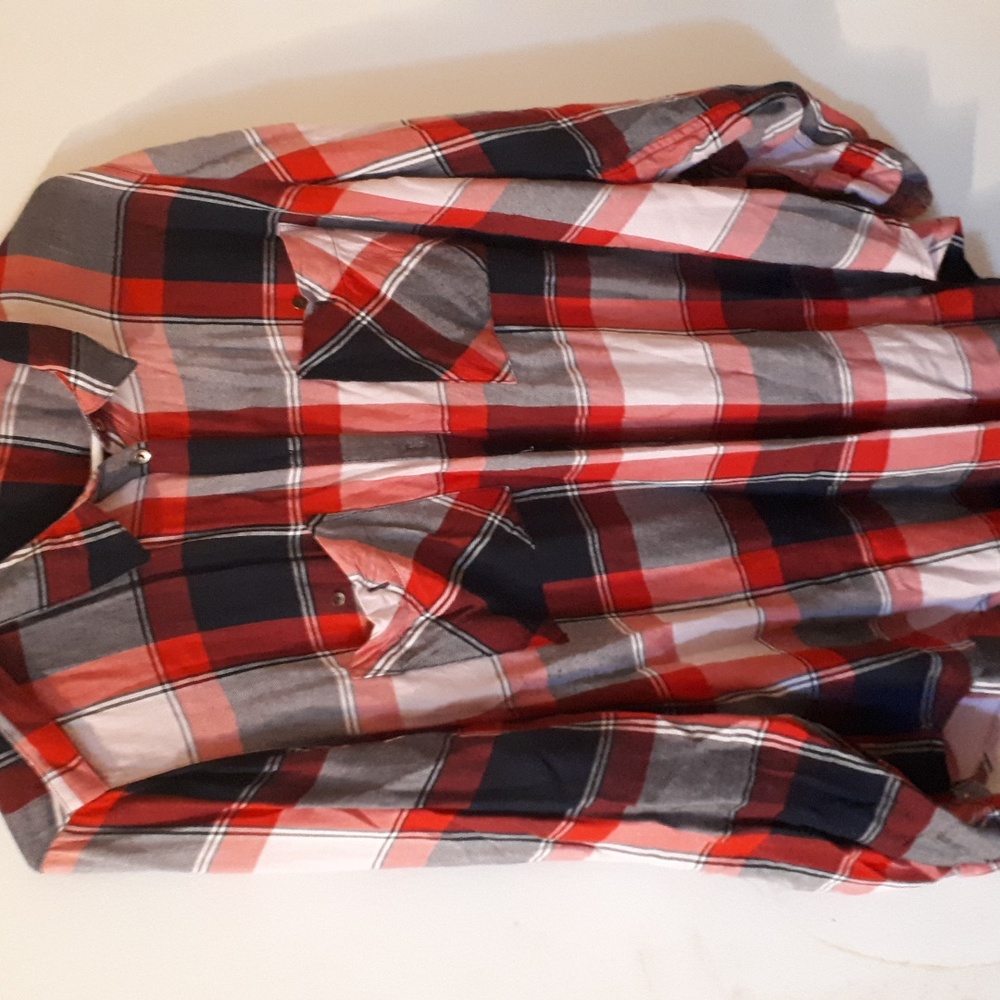 Dynamite Red and Black Checkered Shirt